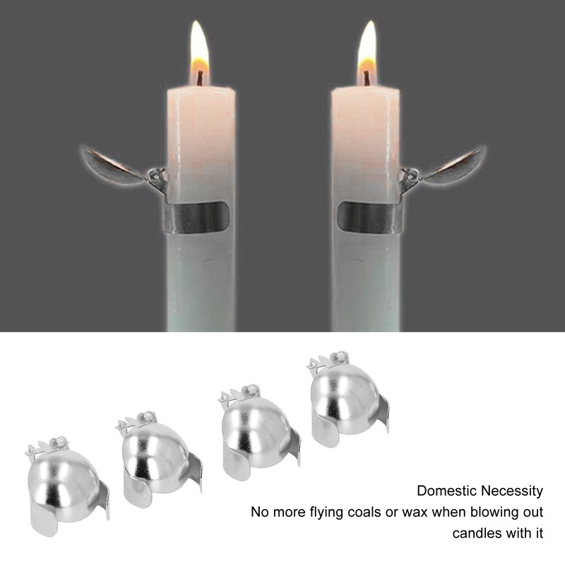 4pcs Automatic Candle Extinguisher Wick Flame Snuffer for Putting Out
