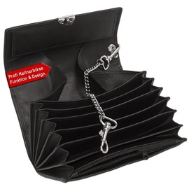 Professional Waiter's Wallet, Leather Waiter's Wallet, Black Waiter's Wallet, Taxi Wallet, Taxi Wallet, Real Leather, black, Professional