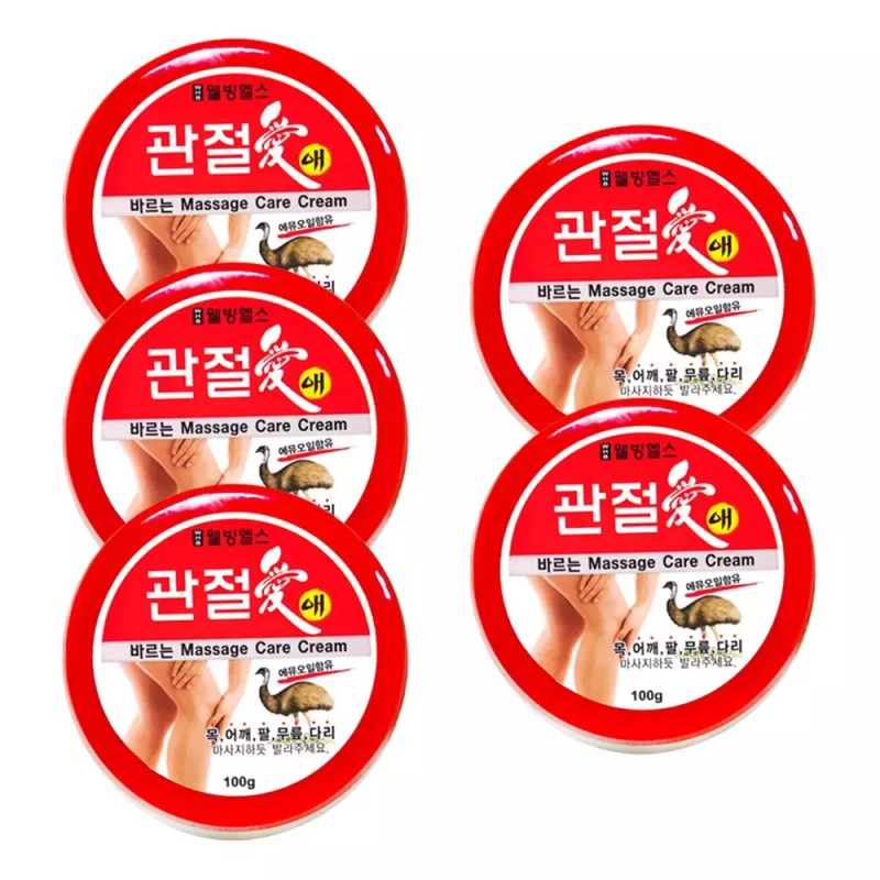 Wellbeing Health 바르는 웰빙헬스 5개 100g 관절애 마사지크림 Wellbeing Health