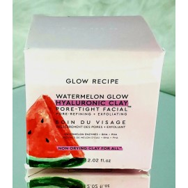GLOW RECIPE Watermelon Glow Hyaluronic Clay Pore Tight Facial SEALED  retail $40