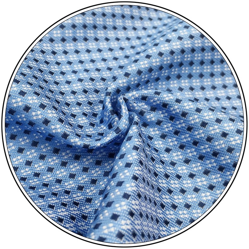 Shlax & Wing Men's Long Necktie Silk Blue Single Color