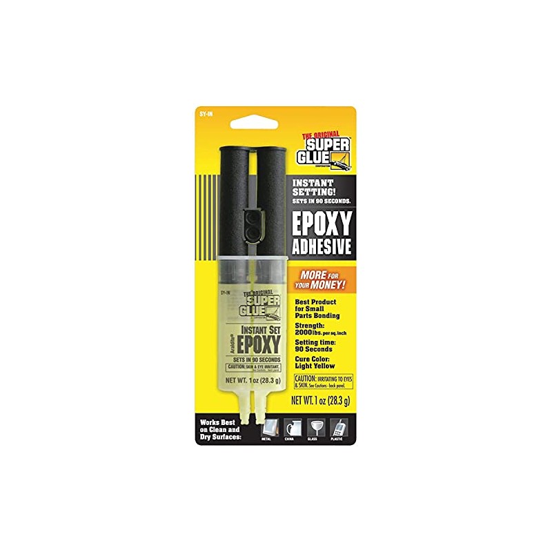 SUPER GLUE SY-IN48 Instant Set Epoxy Syringe (PSYIN)
