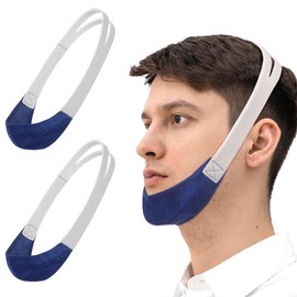 IDEAR 2PCs Chin Straps for Users, Anti Snoring Chin Strap to Reduce Air Loss, Breathable and Comfortable for Men & Women