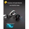 FLZOSPER 7/8‘’ Metric Flex-Head Gear Wrench,Box End Head 72-Tooth Ratcheting