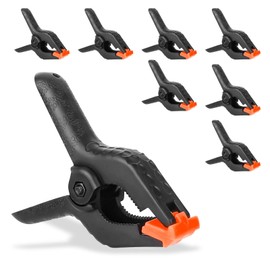 Pack of 8 Large Powerful Spring Clamps, Spring Clamp with Active Claw, Spring Clamps, Spring Clamps, Great Helper for Robustness, DIY, Photography, Studio, Life (115 mm Long)