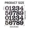 2 Inch Number Stickers for Mailbox, Black Waterproof Number Stickers