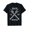 Funny 30th Birthday, R.I.P. Death to My Twenties Skeletons T-Shirt