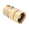 2Pairs 3/4in Brass Hose Adapter 2 Way Hose Adapter Durable