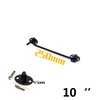 10 Inch Stainless Steel Black Cabin Hook Latches and Eye