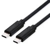 ROLINE USB4 Gen2x2 Cable, C-C, ST/ST, 20Gbit/s, 100W, Black, 2