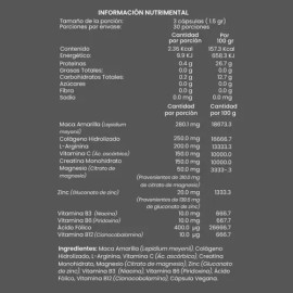 Suplemento Men Care Joycare Maca Colágeno L-arginina 90 Cápsulas