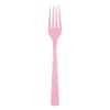 Lovely Pink Solid Plastic Forks (18ct) - Durable & Elegant