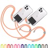 TBOC 2X Cell Phone Lanyard [Light Orange] - Comfortable Universal