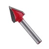 6 mm Shank V-Groove Milling Cutter Bit Cutting Diameter 22