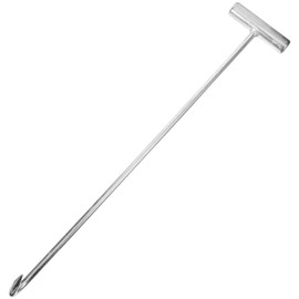 Healvian Manhole Cover Lifting Hook T-Shaped Door Lifter Tool 19.68 Inch Heavy Duty Steel Hook for Rolling Shutter Doors and Well Covers