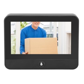 Yunir Doorbell Camera, 1080P Smart Peephole Camera with 4.3 Inch Display Screen, 160° Wide Angle, Human Detection, Reminder, Door Viewer Camera