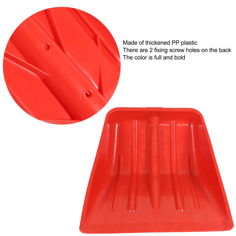 Snow Shovel Red Thickened PP Plastic Wear Resistant Tough Kids