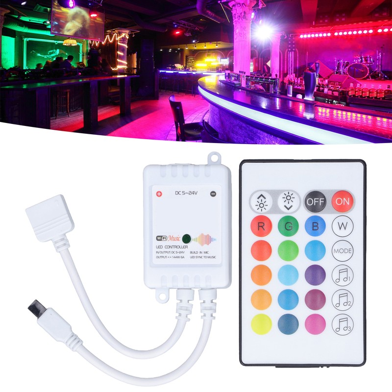 24 Keys Smart LED Remote Control RGB Wireless Controller 16