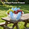 Reusable Ice Packs, 8pcs Small Freezer Bricks Coolers Mini Ice
