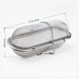 Suuwwn Stainless Steel Ball Mesh Tea Filter, Pack of 2 Spice / Herbs / Tea Strainer Ball Mesh Tea Filter Tea Ball with Chain, Tea Strainer Stainless Steel Spice Strainer Tea Strainer for Loose Tea and