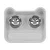 Cat Water Food Bowl 15 Degree Tilt Prevent Spill Stainless