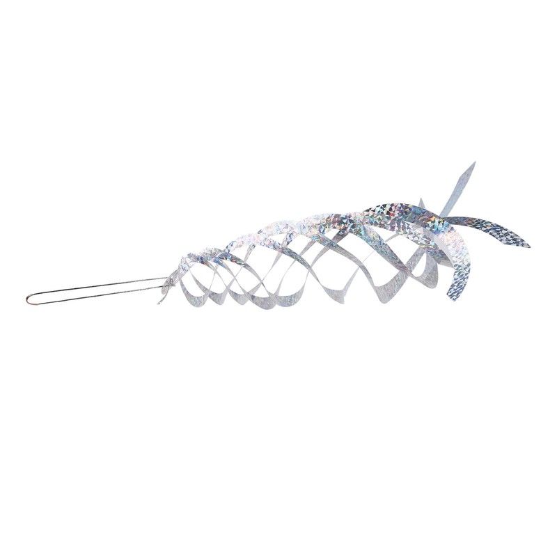 6PCS Bird Repellent Reflector Silver Spiral Bird Repellent Sheet Scare
