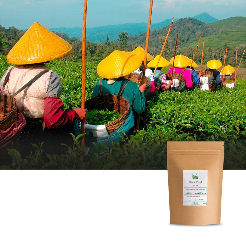 Yunnan Black Dragon Pearls Tea - Strong and Malty Pearl