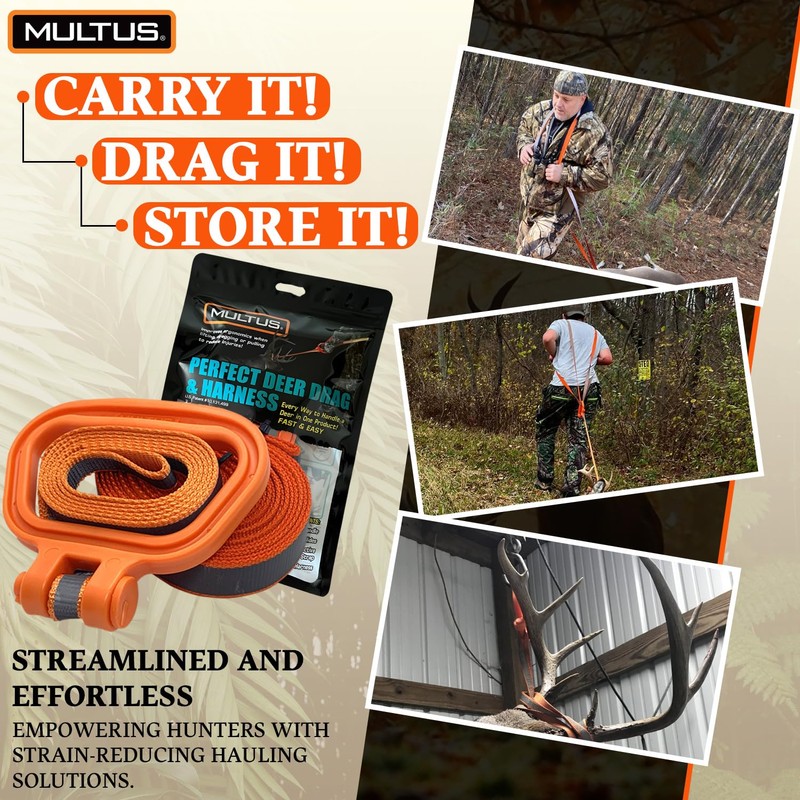 MULTUS: Perfect Deer Drag and Harness 2 Pack; Every Way
