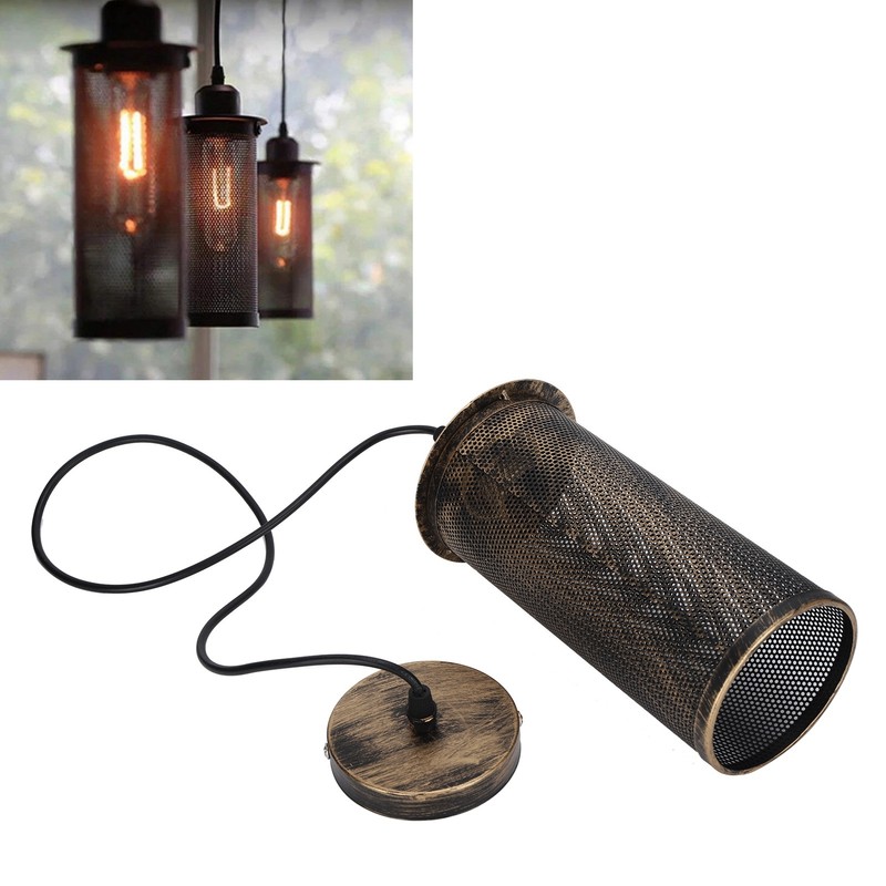 Industrial Style Mesh Lampshade E27 Iron Art Pendant Light Shade