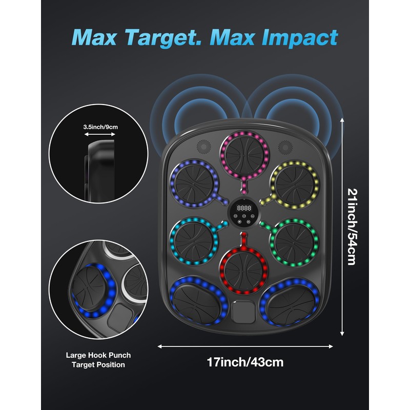 Turquvix Music Boxing Machine for Adults and Kids, Smart Bluetooth