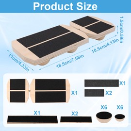 Equivalent Board | Wooden Board for Foot Exercises and Ankle Reinforcement | Ankle Balancing Board | An Equivalent Board for Stretching Knuckles and Posture Correction