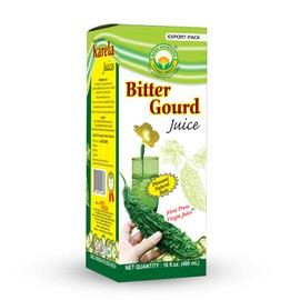 Basic Ayurveda Bitter Gourd Juice | Organic & Pure Karela Juice | 16.23 Fl Oz (480ml) | No Sugar & Artificial Colors Added
