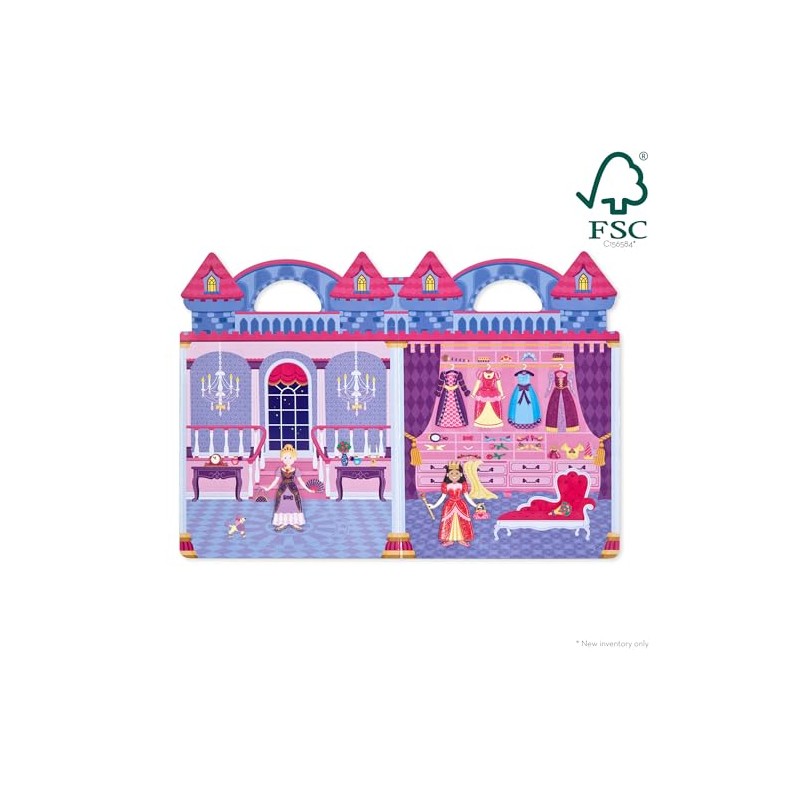Melissa & Doug Set de Juego de Autoadhesivos Esponjosos Princesas,