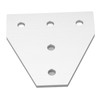 5PCS Flat Tie Plate Aluminum Alloy 5 Holes Compression Resistance