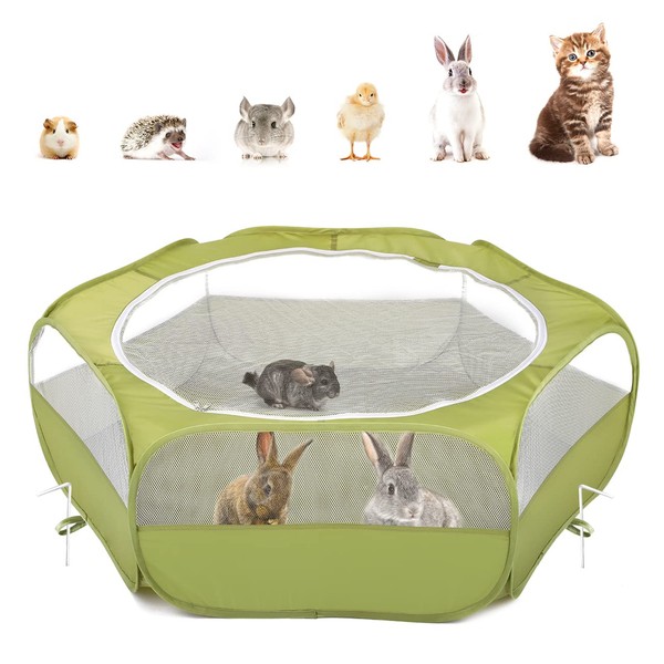 Pawaboo Small Animals Playpen, Waterproof Small Pet Cage Tent with