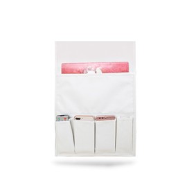 Regipro b Sofa Side Remote Control Pocket Storage Hanging Accessory Case (Off White)