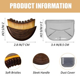 Lymphatic Contour Face Brush - Dry Brushing Body Brush for Face Chin Jawline Sculpting, Contouring Soothing Lymphatic Drainage Massage Brush for Face 1 Pcs