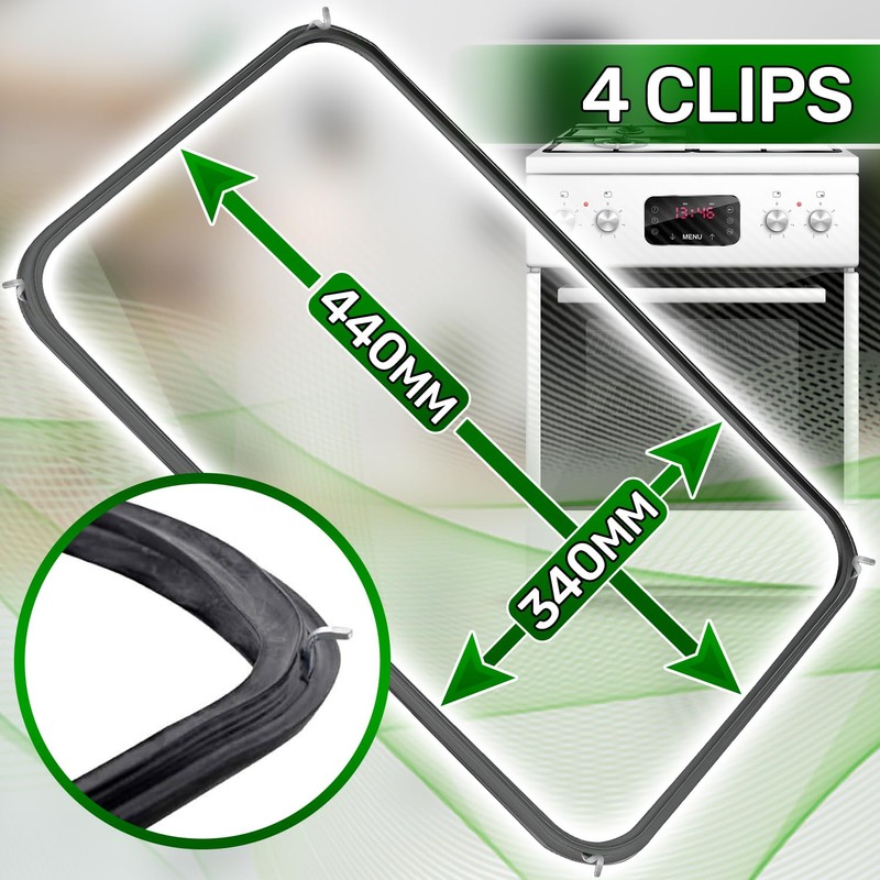 Oven Seal Rubber 440 x 340 mm with Original Code