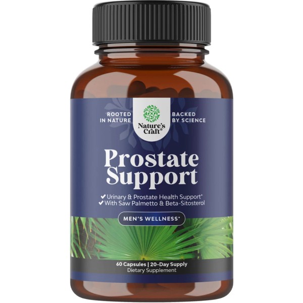 Herbal Prostate Health Supplements for Men – With Beta Sitosterol,