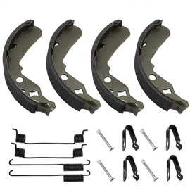 Front Brake Shoes Springs Pins for Kawasaki Mule 600 610 SX KAF400 2005-2022