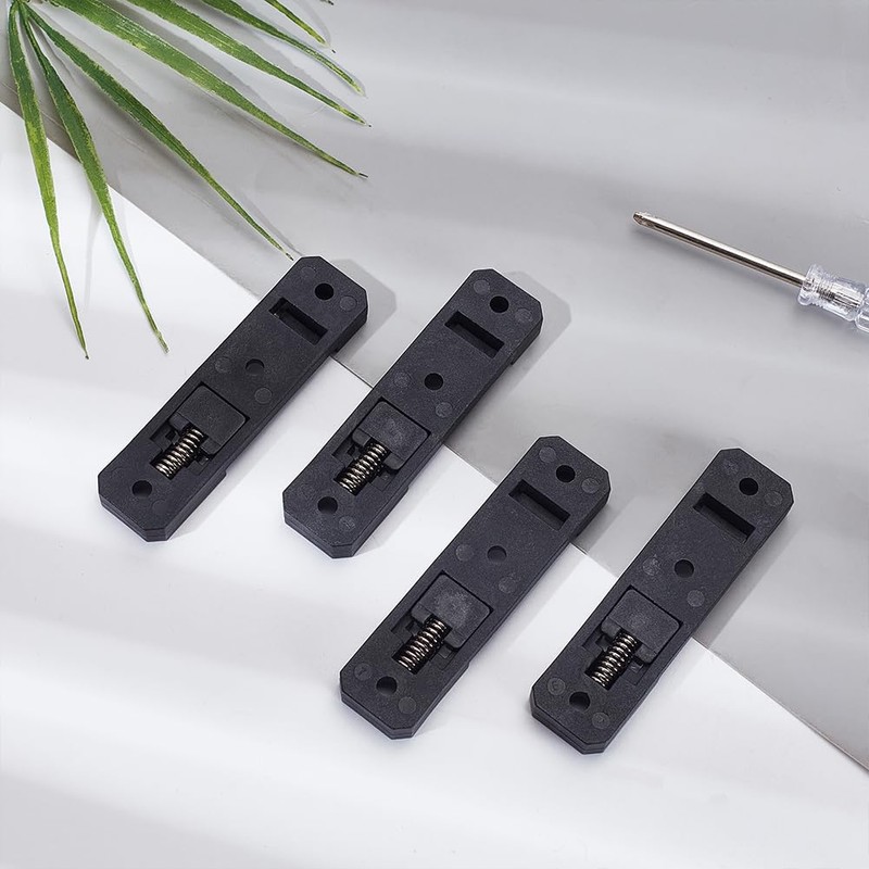 AHANDMAKER 10Pcs DIN Rail Mounting Brackets, 76x20x8mm Rectangle Universal Mounting