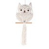 Owl Macrame Wall Hanging Hand Woven Boho Tapestry Owl Macrame