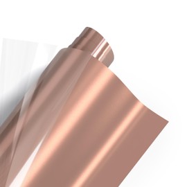 Poli-flex® Turbo® transfer film for textiles, flex film for iron-on, plotter film for DIY shirts, glossy rose gold, 30.5 cm x 122 cm