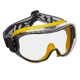 voltX DEFENDER ULTRA indirect ventilated Safety Goggles, CLEAR lens with snug fitting seal and buckle adjustable headband, CE EN166BT, EN170 Certified, Anti fog & Anti Scratch coated UV400 lens.
