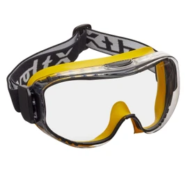 voltX DEFENDER ULTRA indirect ventilated Safety Goggles, CLEAR lens with snug fitting seal and buckle adjustable headband, CE EN166BT, EN170 Certified, Anti fog & Anti Scratch coated UV400 lens.