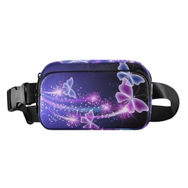 Butterfly Fanny Pack for Women Belt Bag Waterproof Adjustable Strap Waist Pouch Presents Casual Cycling Running
