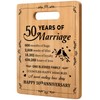 Gleevara Golden Anniversary Wedding Gifts, 50th Anniversary Romantic Gift, Bamboo