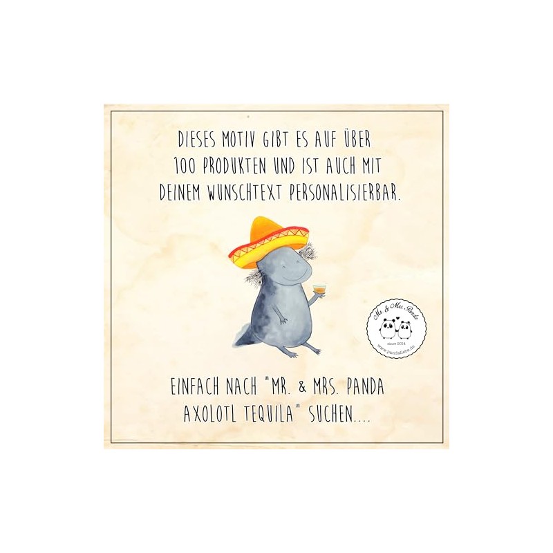 Mr. & Mrs. Panda Axolotl Tequila Round Shaft Key Ring,