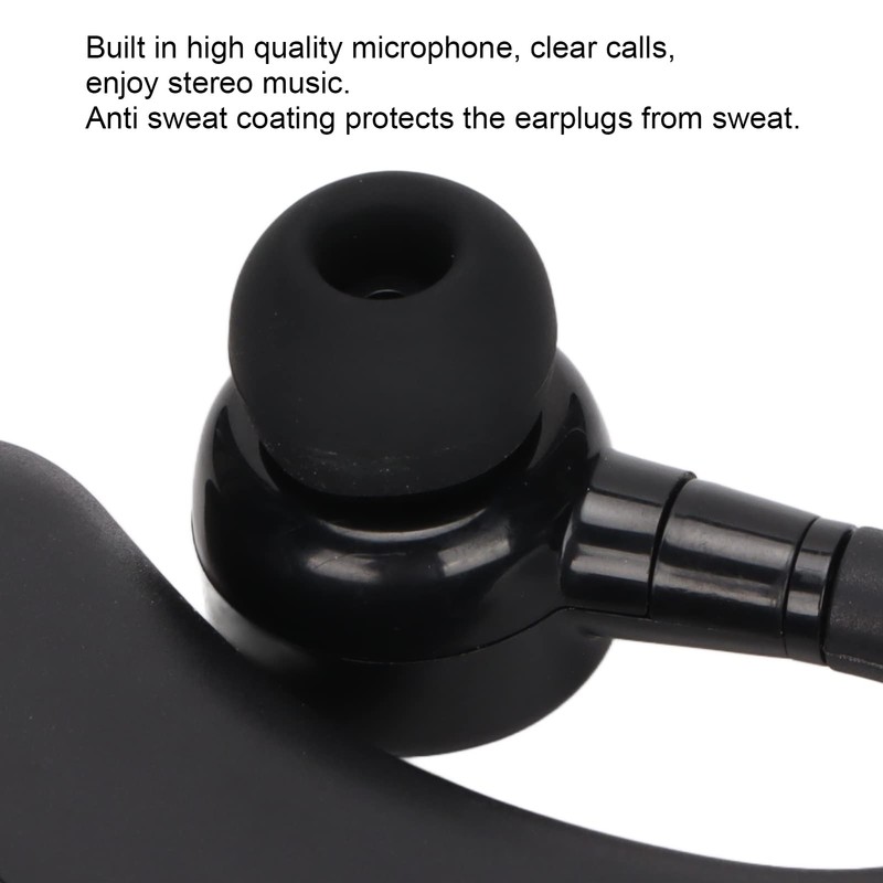 Auriculares Bluetooth de una Sola Oreja, Elegantes Auriculares Deportivos V9