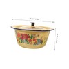 Zerodeko Retro Enamel Bowl Vintage Kitchen Basin Household Enamelware with